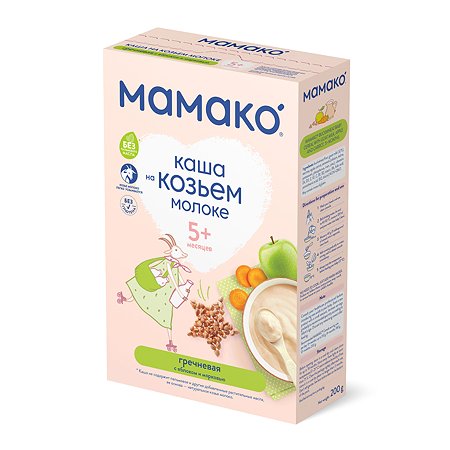 Каша Мамако гречневая с яблоком и морковью 200г с 5месяцев